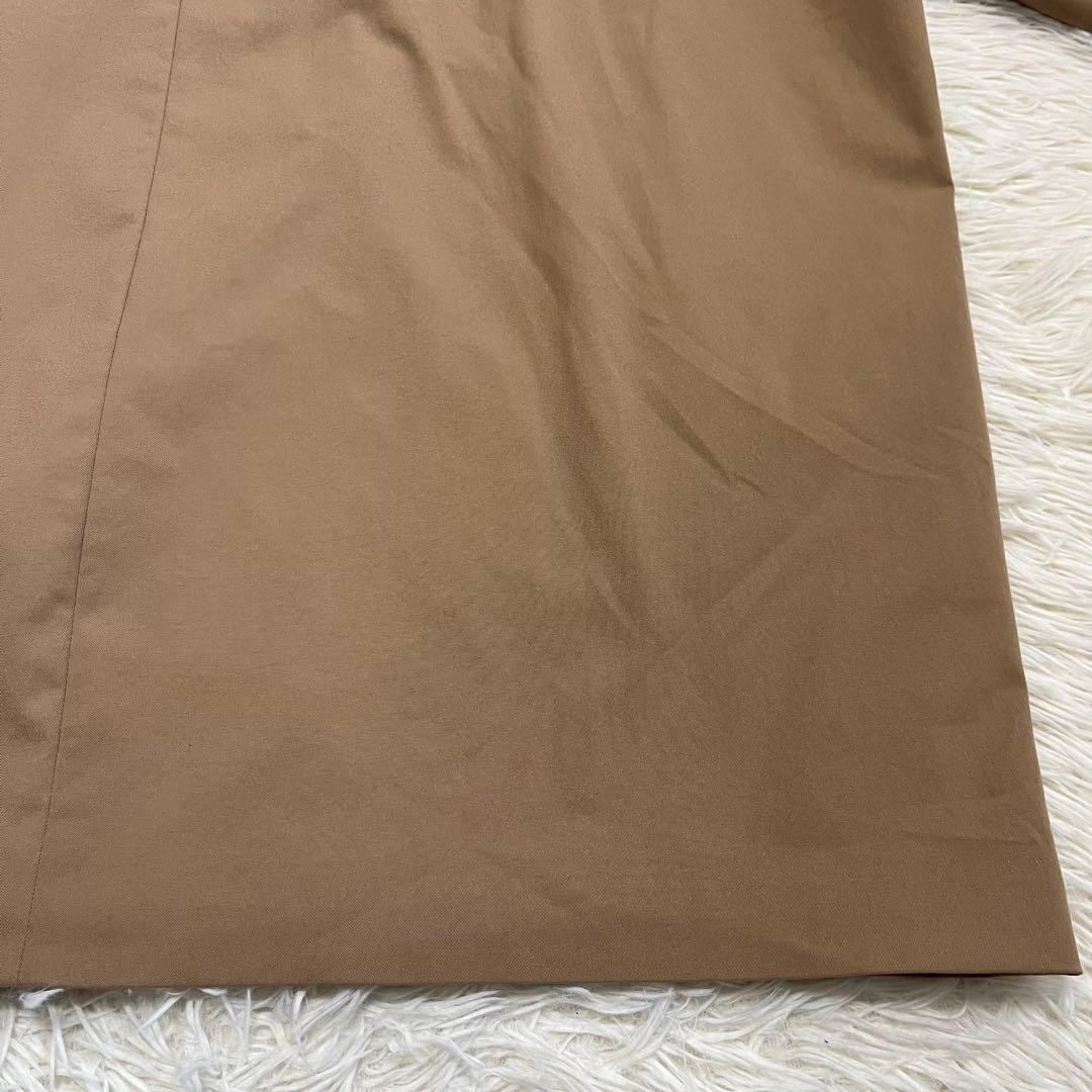 【美品】NOBLE タスランギャバ トレンチコート　金ボタン　38