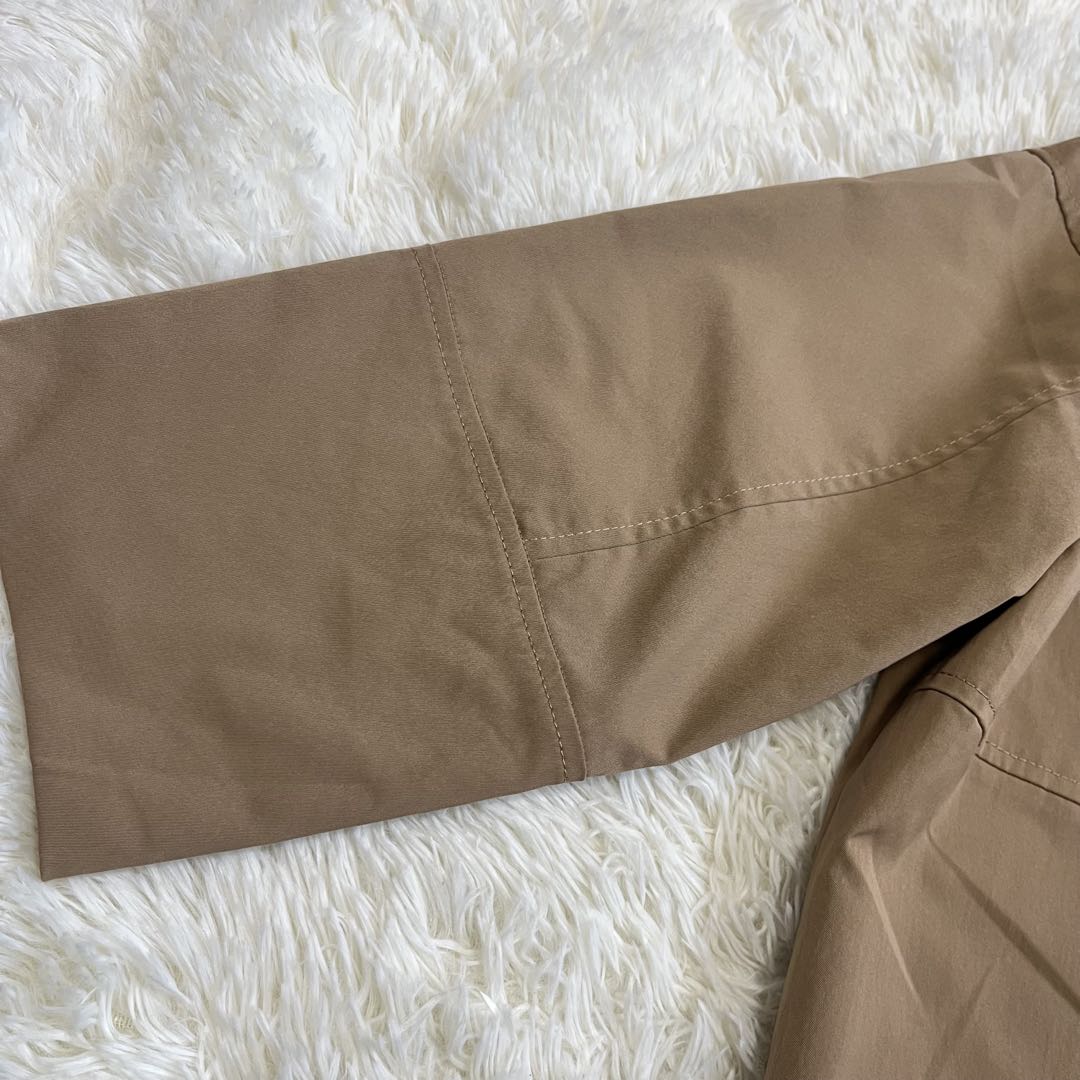【美品】NOBLE タスランギャバ トレンチコート　金ボタン　38