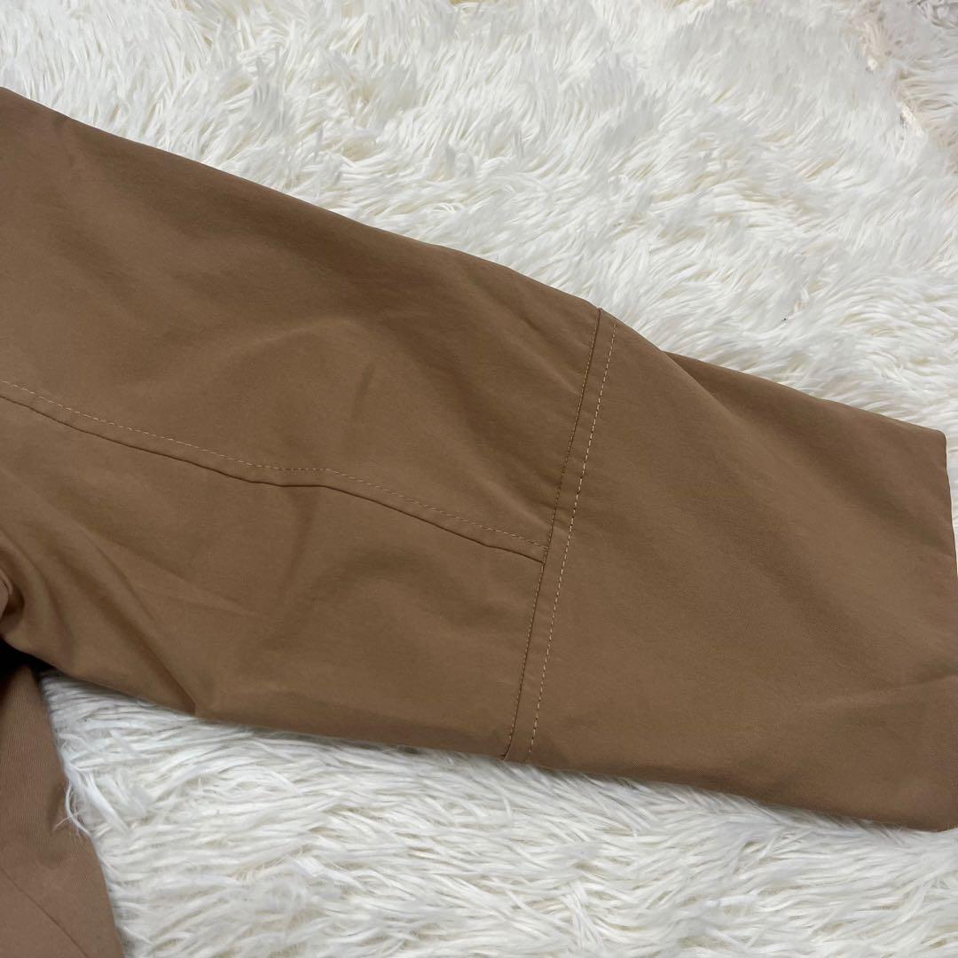 【美品】NOBLE タスランギャバ トレンチコート　金ボタン　38