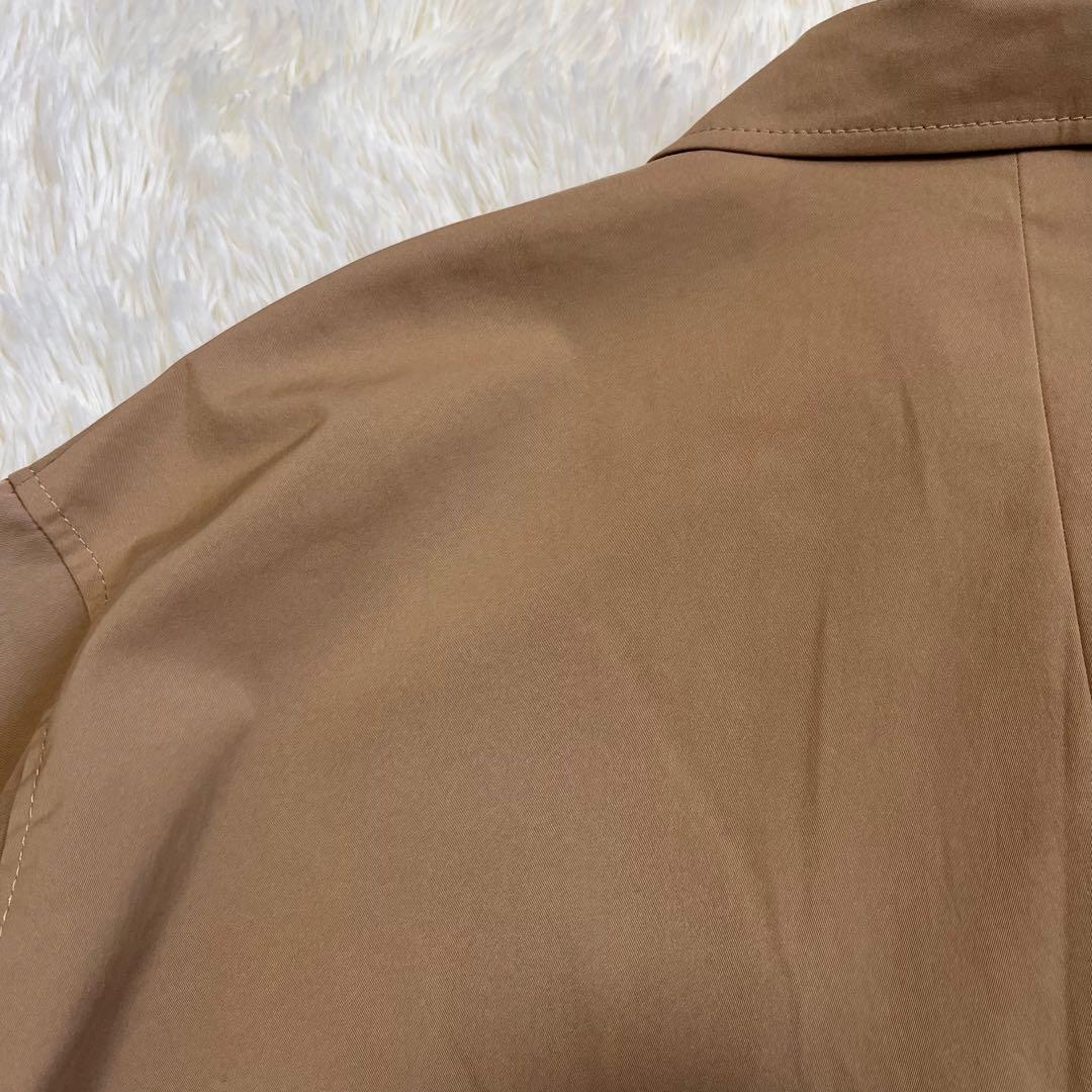 【美品】NOBLE タスランギャバ トレンチコート　金ボタン　38