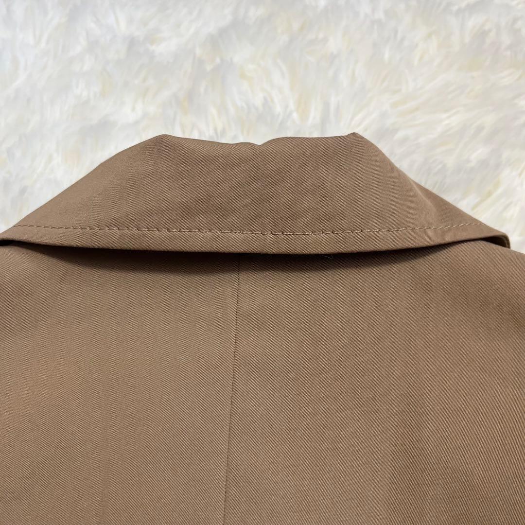 【美品】NOBLE タスランギャバ トレンチコート　金ボタン　38