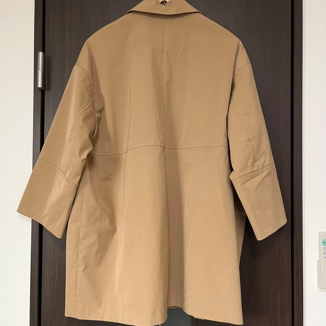 【美品】NOBLE タスランギャバ トレンチコート　金ボタン　38