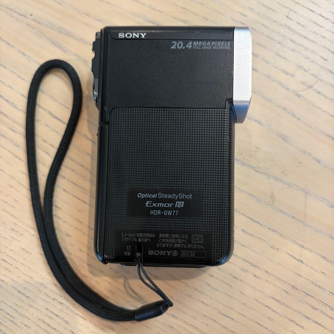 SONY 防水デジタルHDハンディカムHDR-GW77V バッテリー2個付