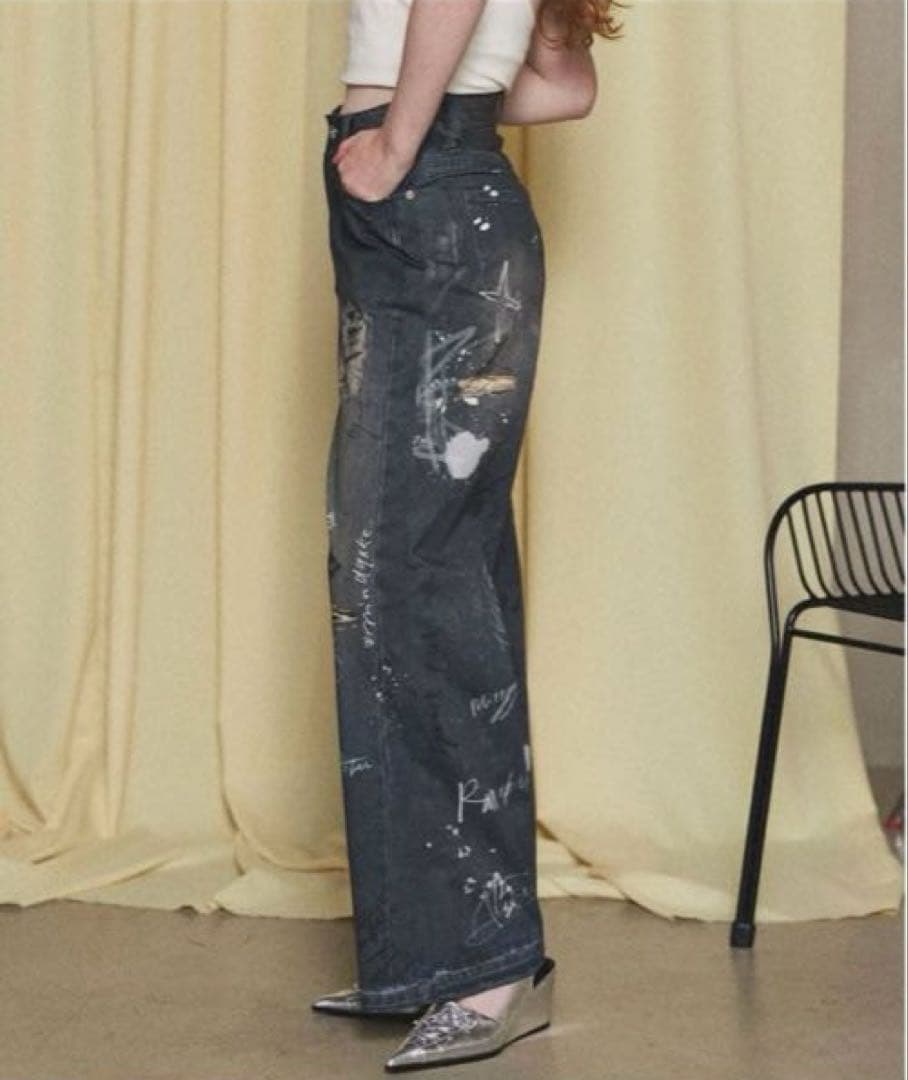 Denim Print Pants/デニムプリントパンツメゾンスペシャル