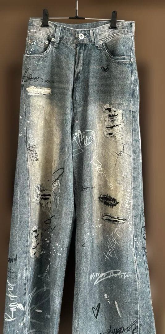 Denim Print Pants/デニムプリントパンツメゾンスペシャル