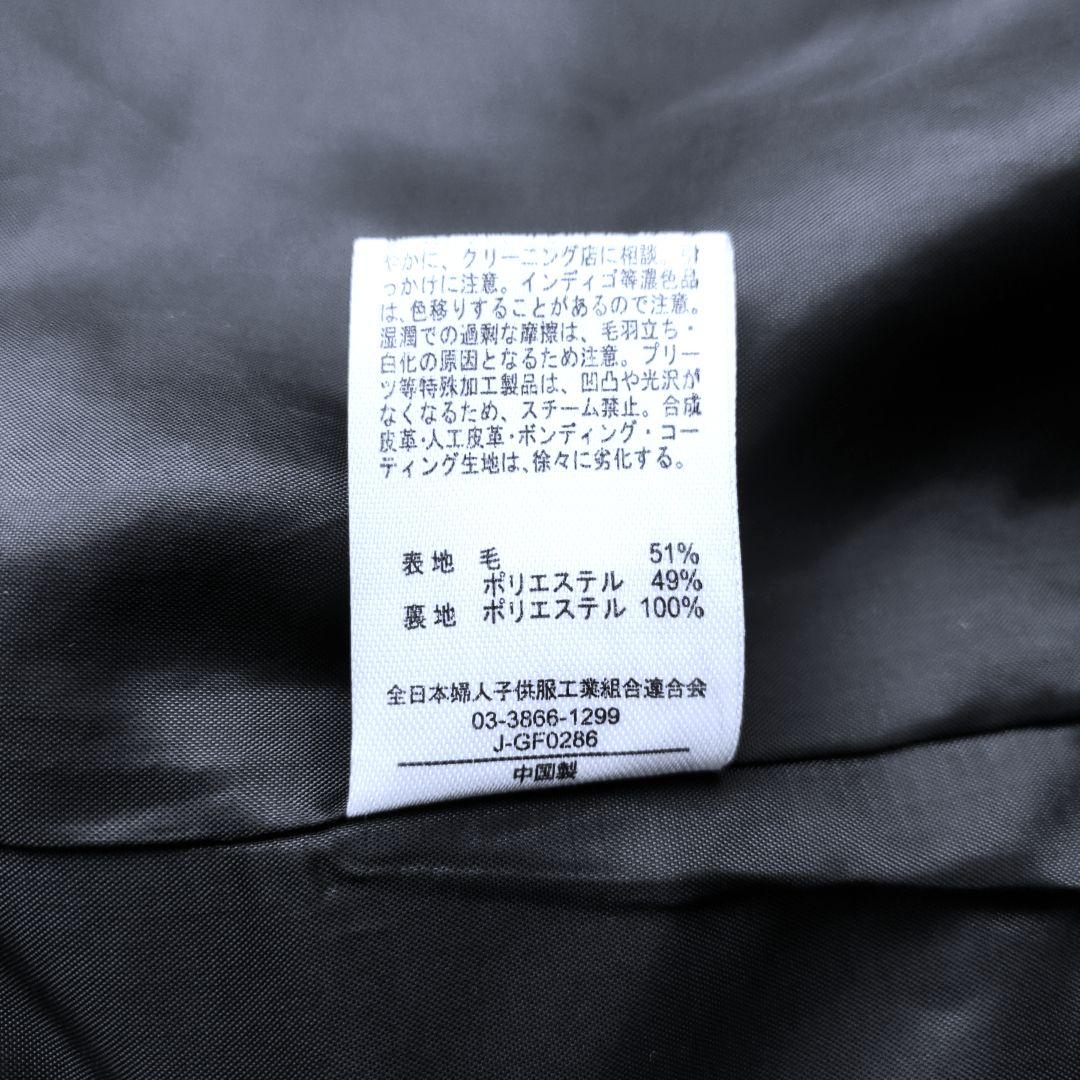 オペークドットクリップ テーラードジャケット ネイビー L 金ボタン