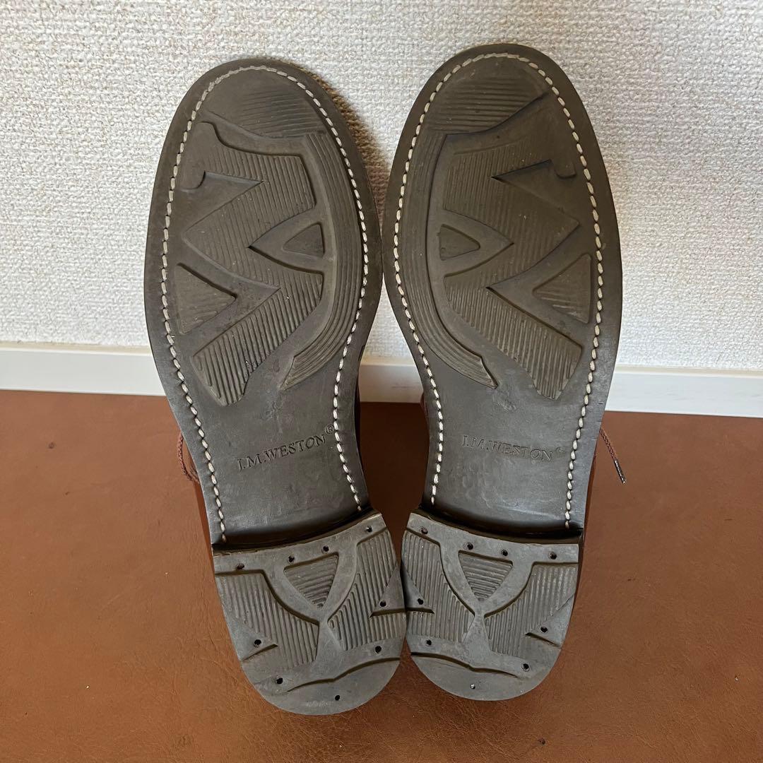 【美品】J.M. WESTON 641 ゴルフ タン ロシアンカーフ ウエストン