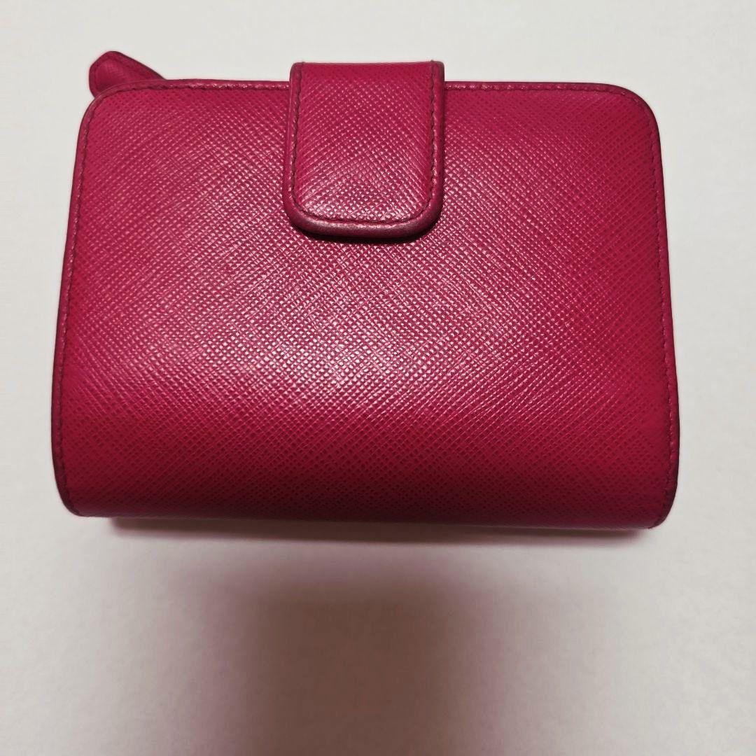 s*。様 PRADA ピンク 二つ折り財布