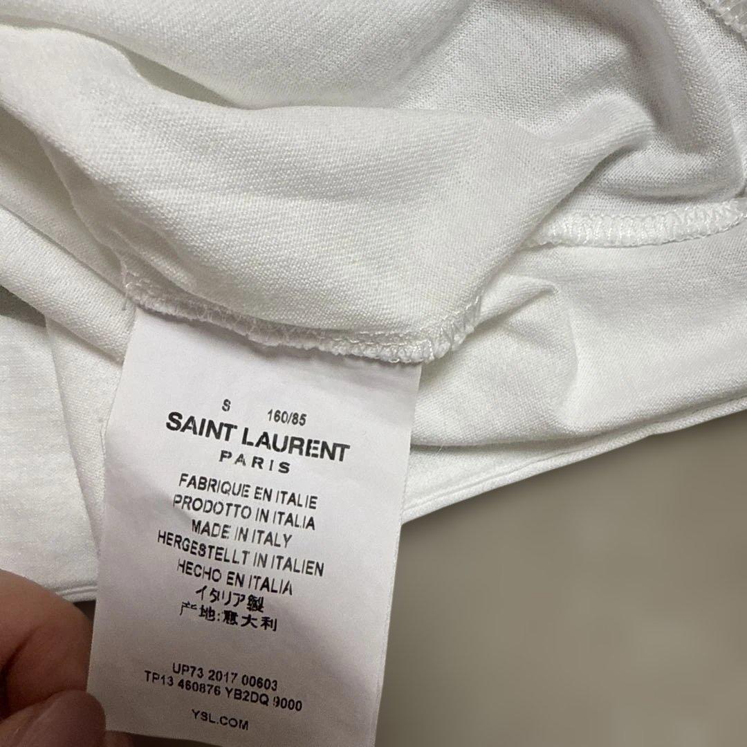 SAINT LAURENT ホワイト Tシャツ　S