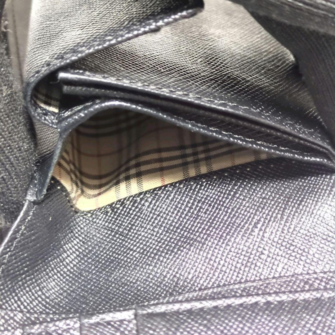 BURBERRY ブラック 二つ折り財布 箱付き
