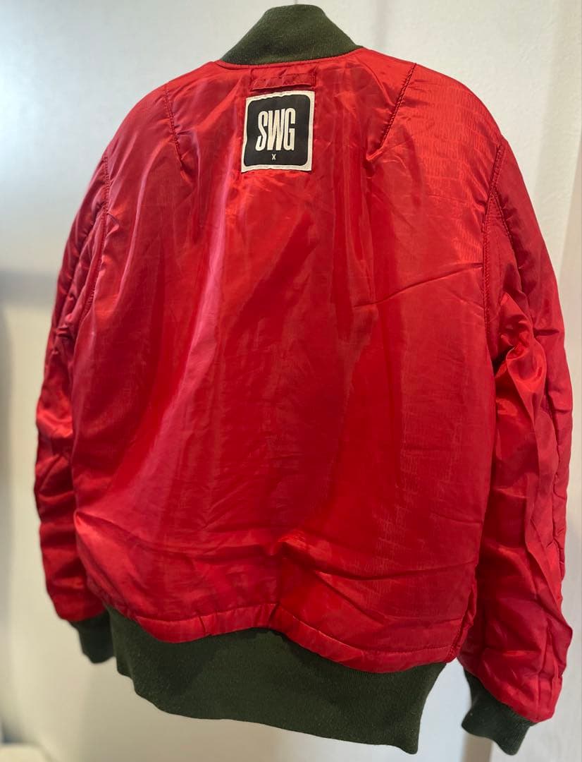 最終値下げ　ALPHA INDUSTRIES × SWAGGER コラボMA-1