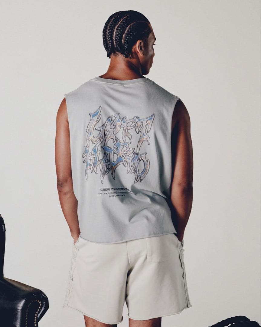 【新品】L LOGO BOX TANKTOPノースリーブ　ミント