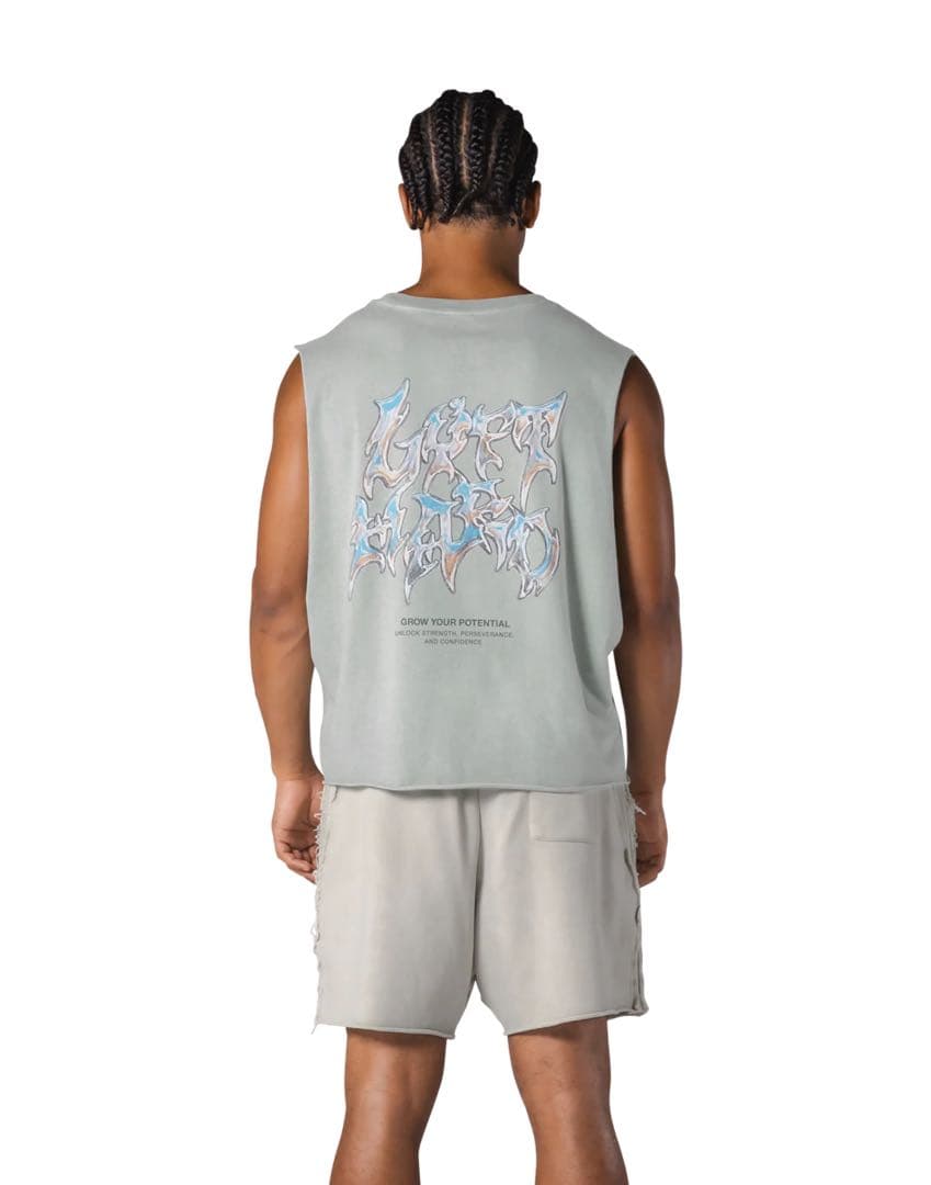 【新品】L LOGO BOX TANKTOPノースリーブ　ミント