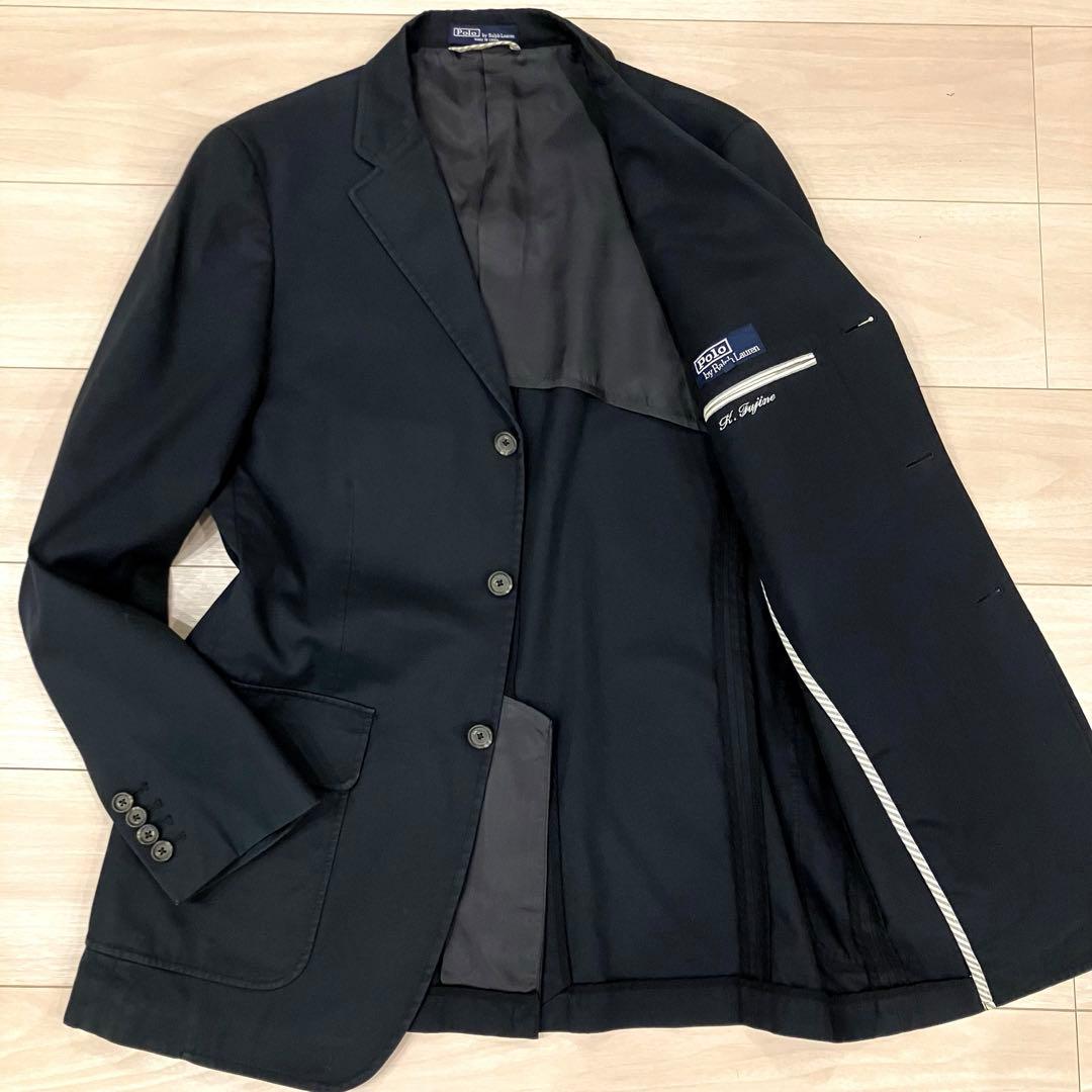 美品✨Polo by Ralph Lauren モールスキン テーラード 黒 M