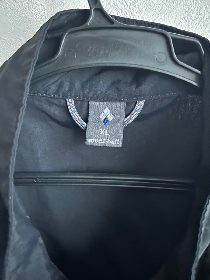 モンベル mont-bell ブラック　ベスト　ナイロンベスト　XLサイズ　黒