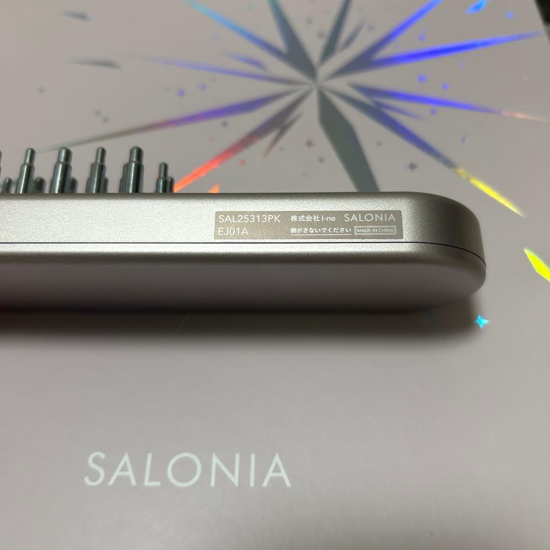 【2/24まで値下げ】SALONIA EMS 電気ブラシ ピンク サロニア