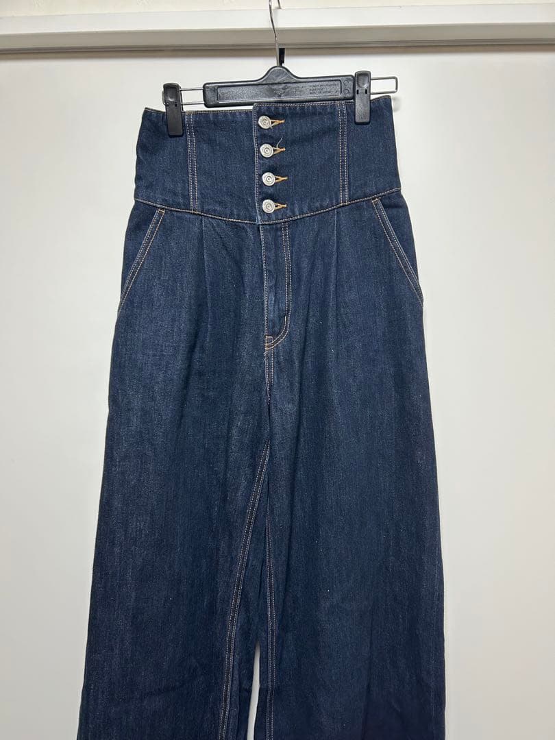 moussy コルセットデニム ワンウォッシュ 0