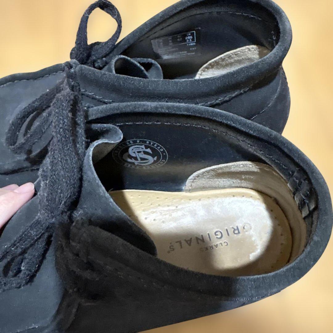 Clarks ワラビー　黒