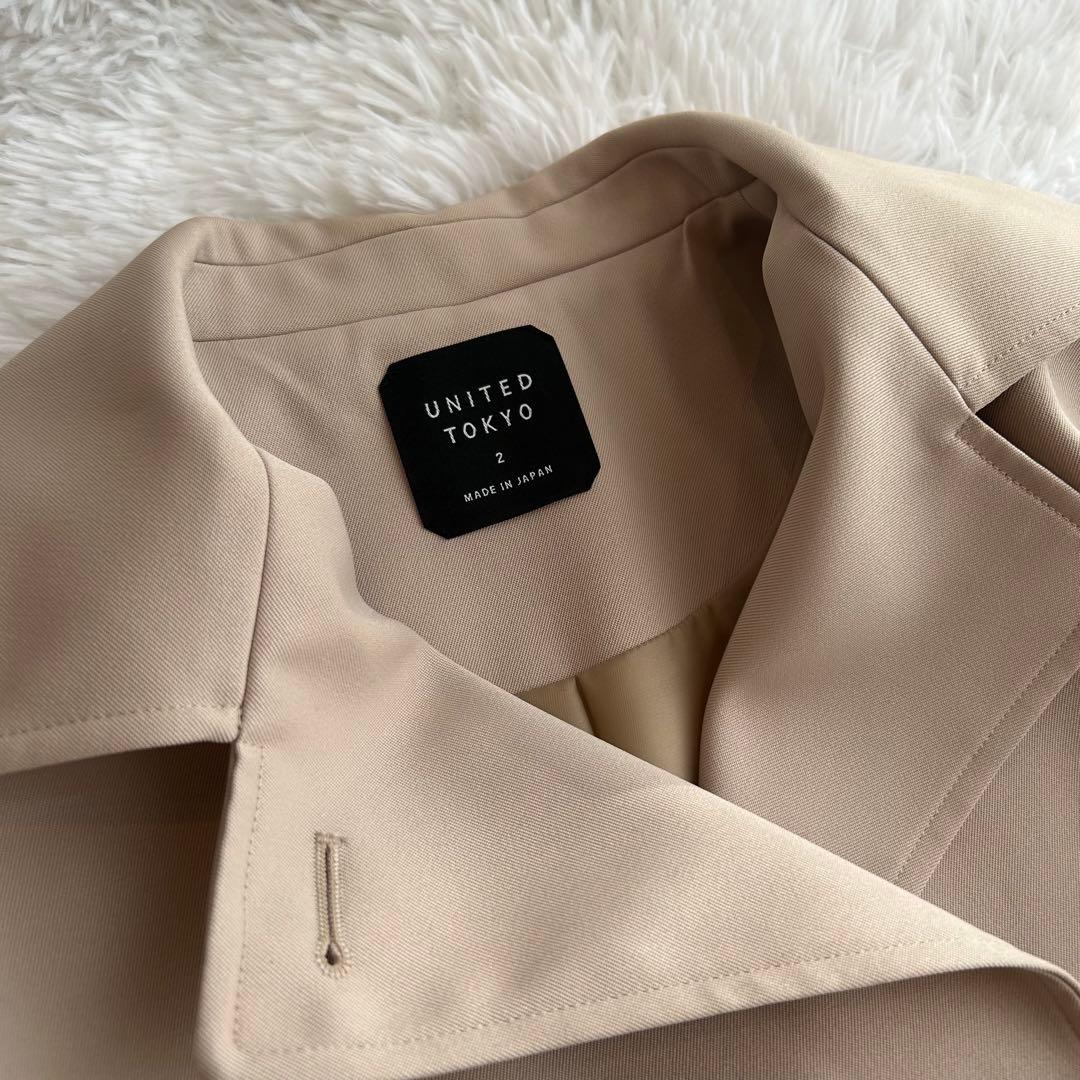 定価2.2万円✨️美品 UNITED TOKYO スタンドカラー2wayコート