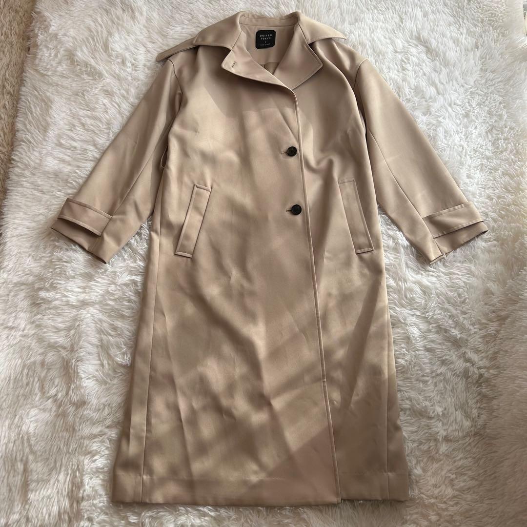 定価2.2万円✨️美品 UNITED TOKYO スタンドカラー2wayコート