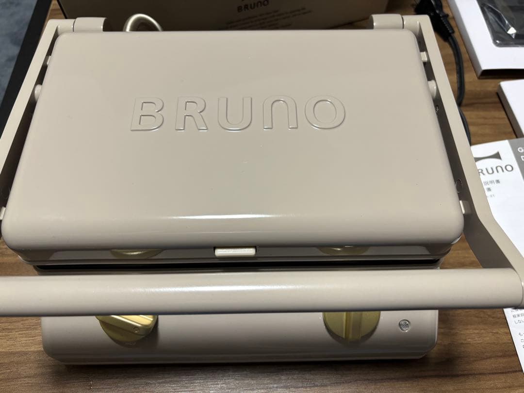 BRUNO ワッフル・ホットサンドメーカー ベージュ