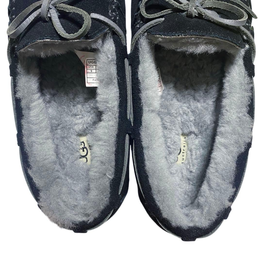 UGG アグ　27cm ムートンボア デッキシューズ OLSEN オルセン 黒