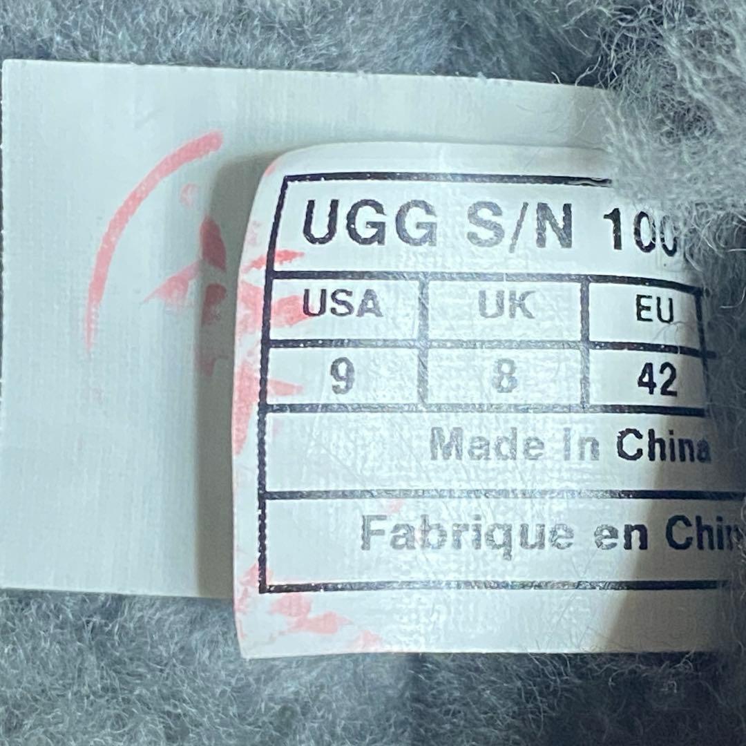 UGG アグ　27cm ムートンボア デッキシューズ OLSEN オルセン 黒