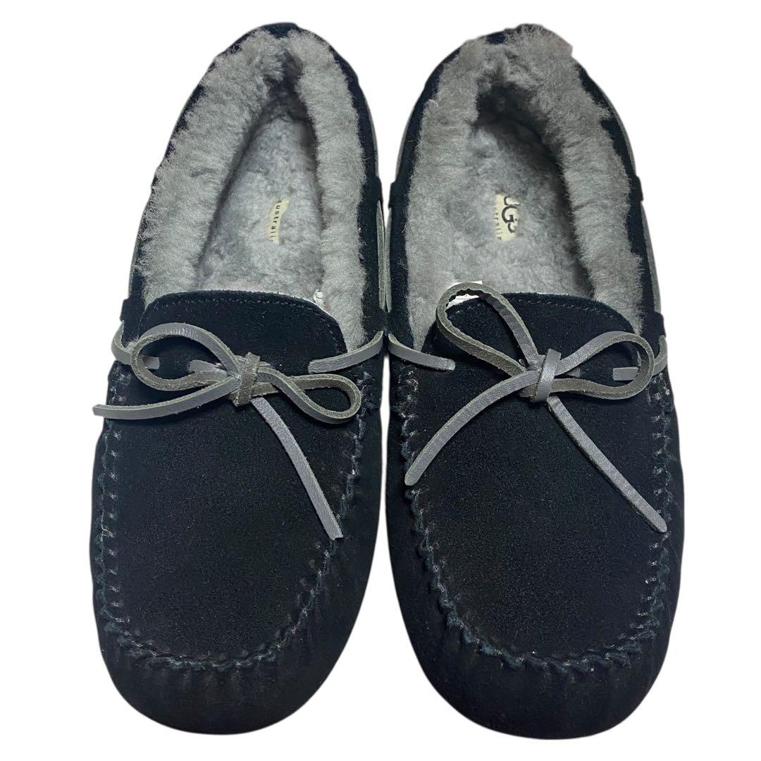 UGG アグ　27cm ムートンボア デッキシューズ OLSEN オルセン 黒