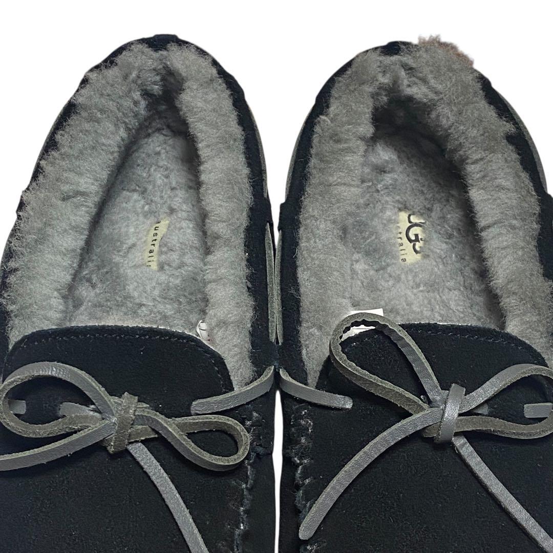 UGG アグ　27cm ムートンボア デッキシューズ OLSEN オルセン 黒