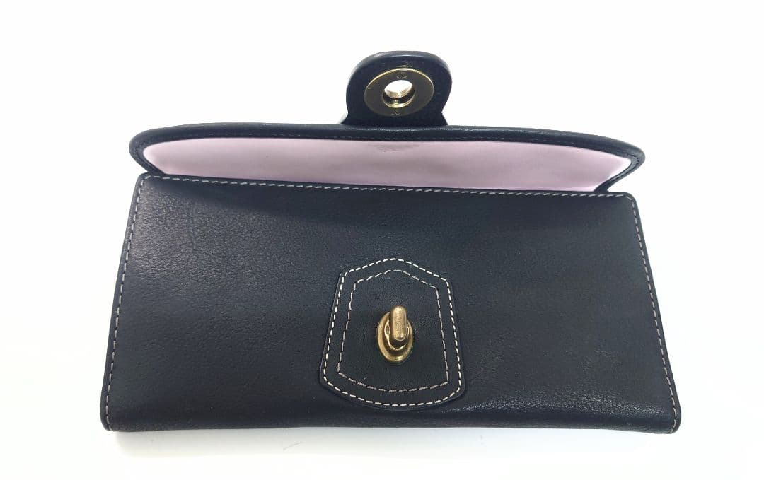 極稀少品 COACH オールドコーチ 黒 長財布　がま口