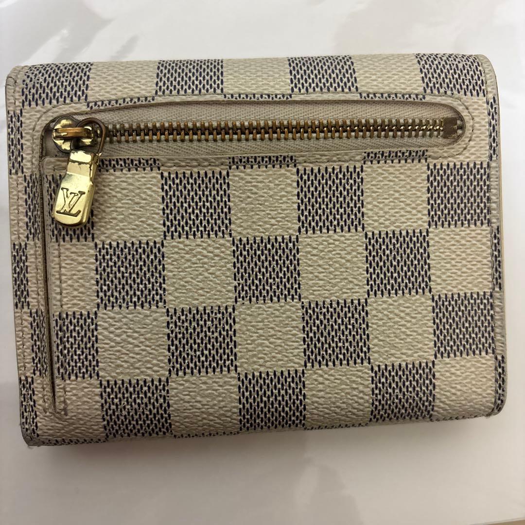 LOUIS VUITTON ダミエ 三つ折り財布　白