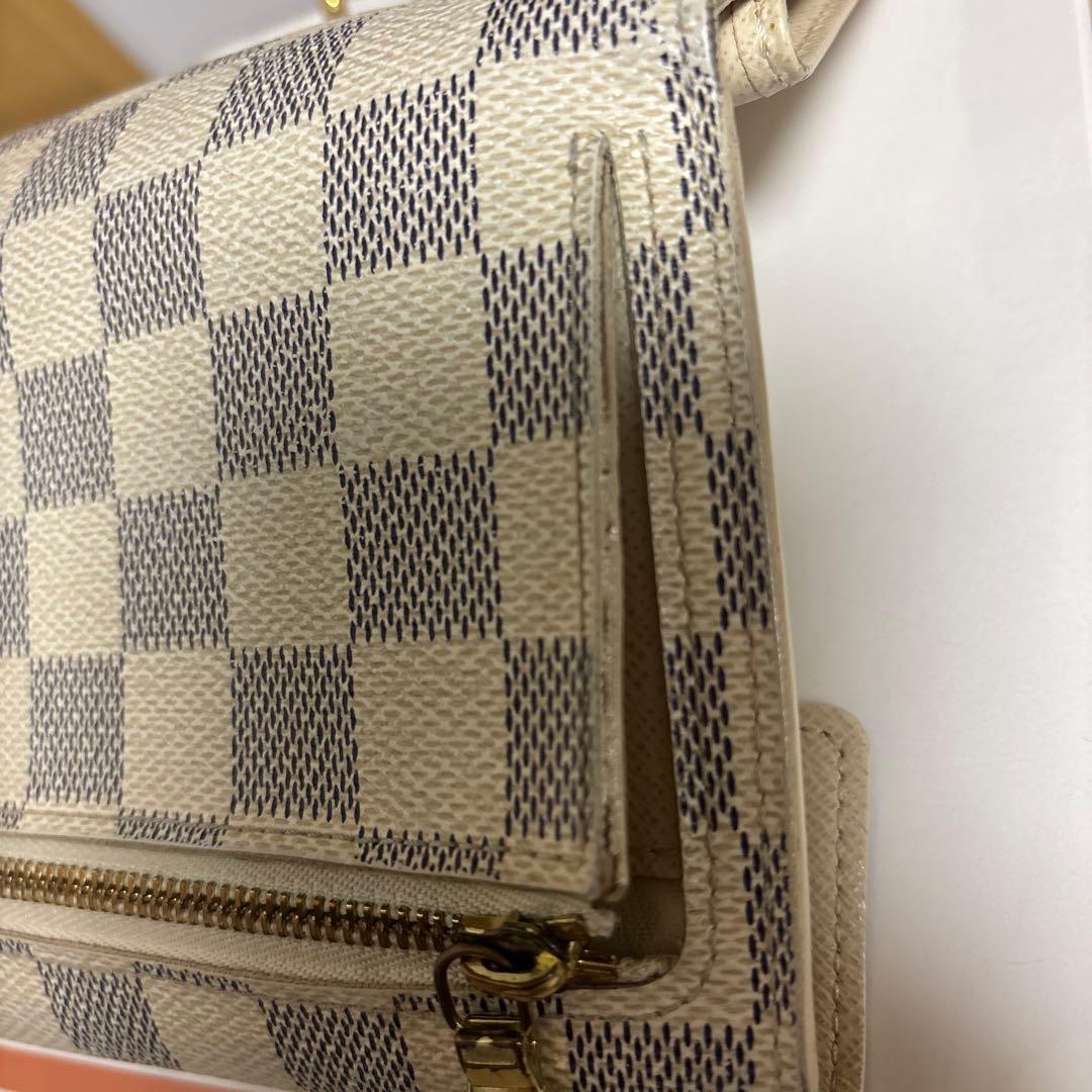 LOUIS VUITTON ダミエ 三つ折り財布　白