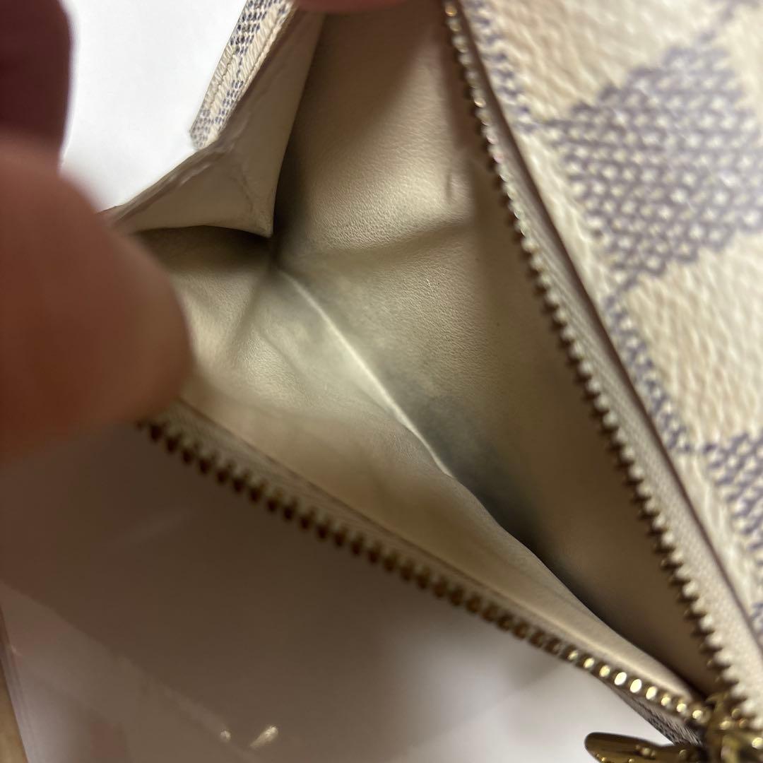 LOUIS VUITTON ダミエ 三つ折り財布　白