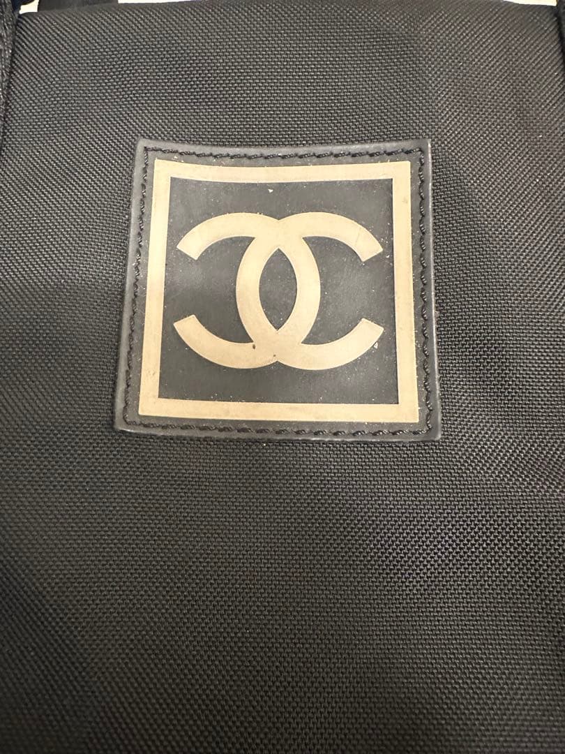 CHANEL ブラック ボストンバッグ