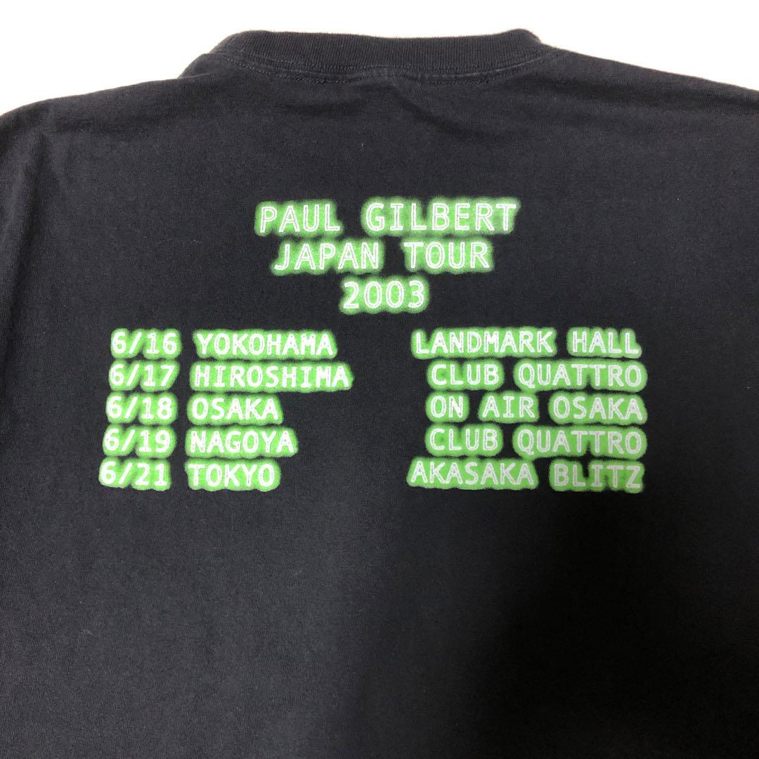 中古 ポール・ギルバート2003 ライブ ツアー Tシャツ