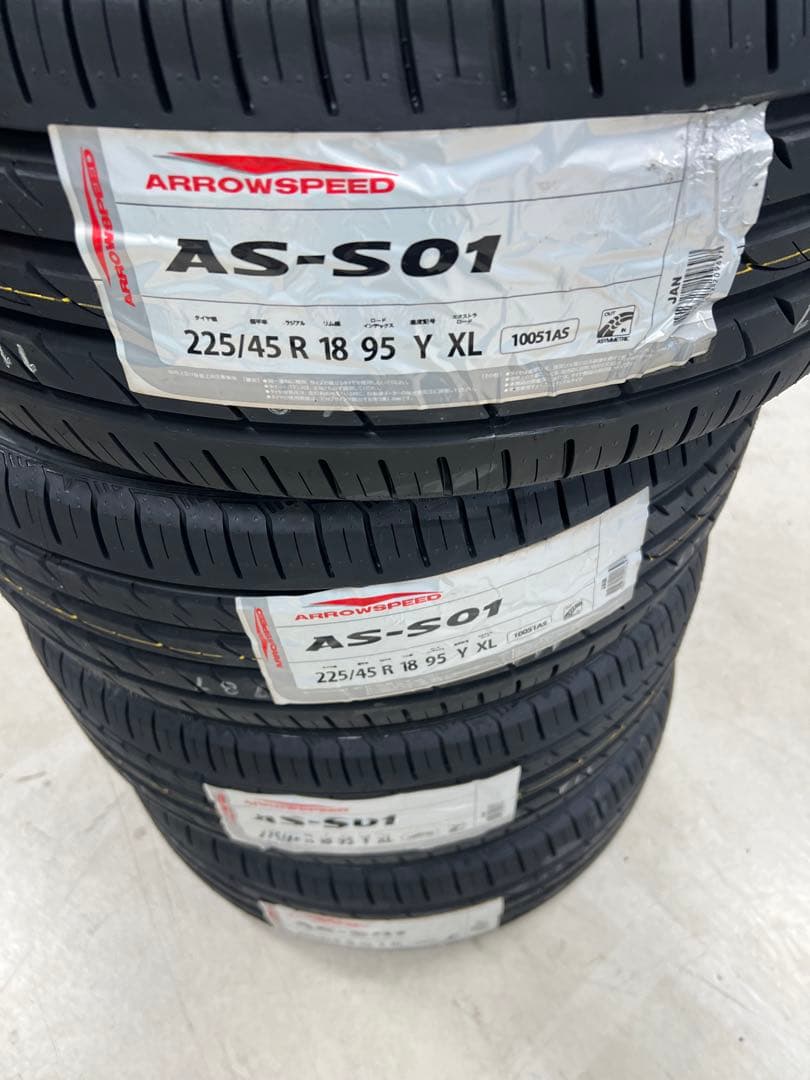 225/45R18 ARROWSPEED アロースピード　4本　未使用