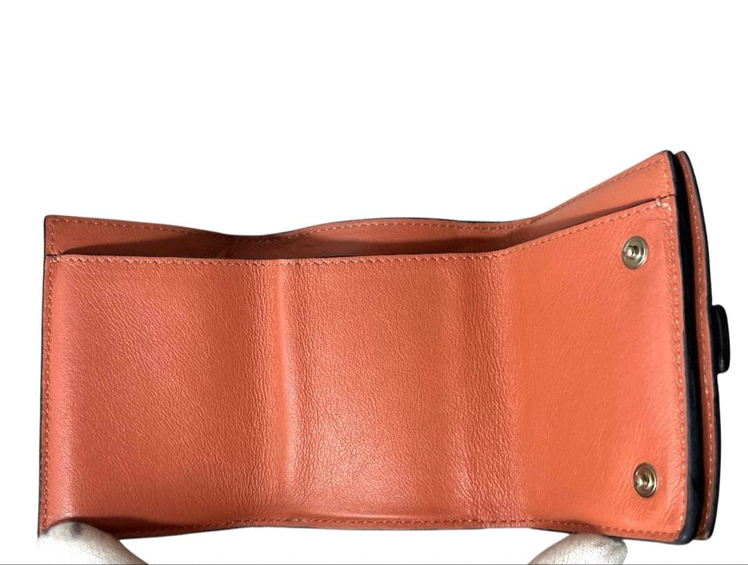 ロエベ　LOEWE トライフォールド　ケース　パスケース　小銭入れ　三つ折