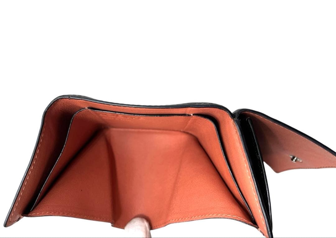 ロエベ　LOEWE トライフォールド　ケース　パスケース　小銭入れ　三つ折