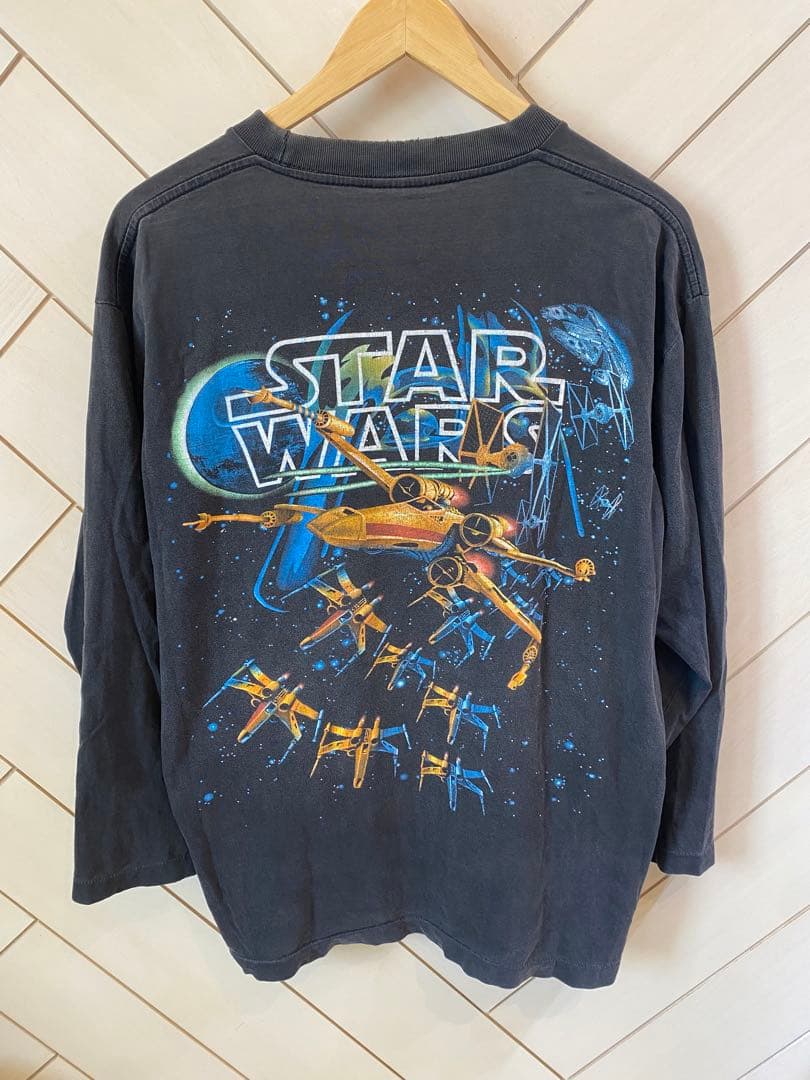 ヴィンテージ スターウォーズ 両面プリントstarwars ロング Tシャツ