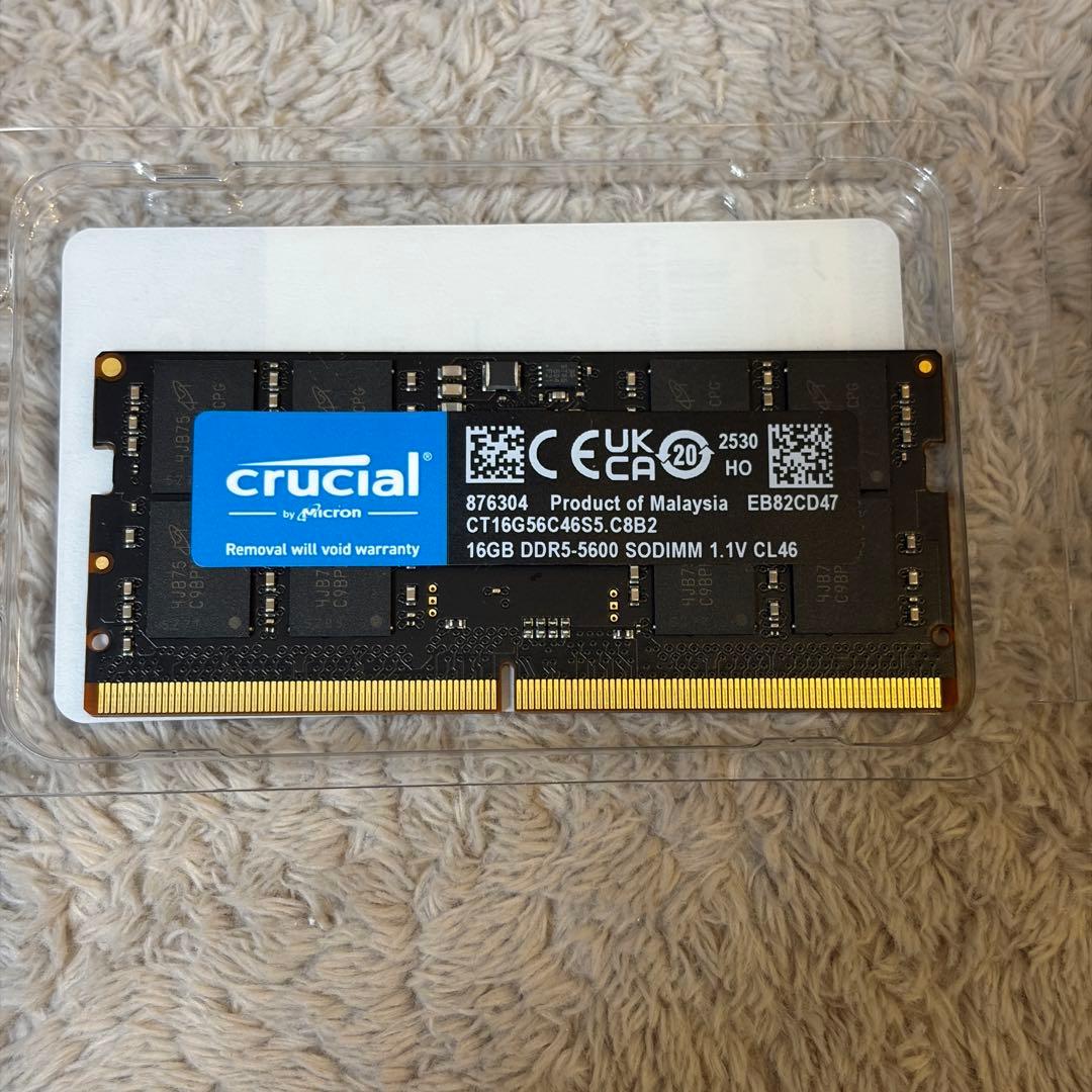 crucial DDR5-5600 SODIMM 16GB メモリ