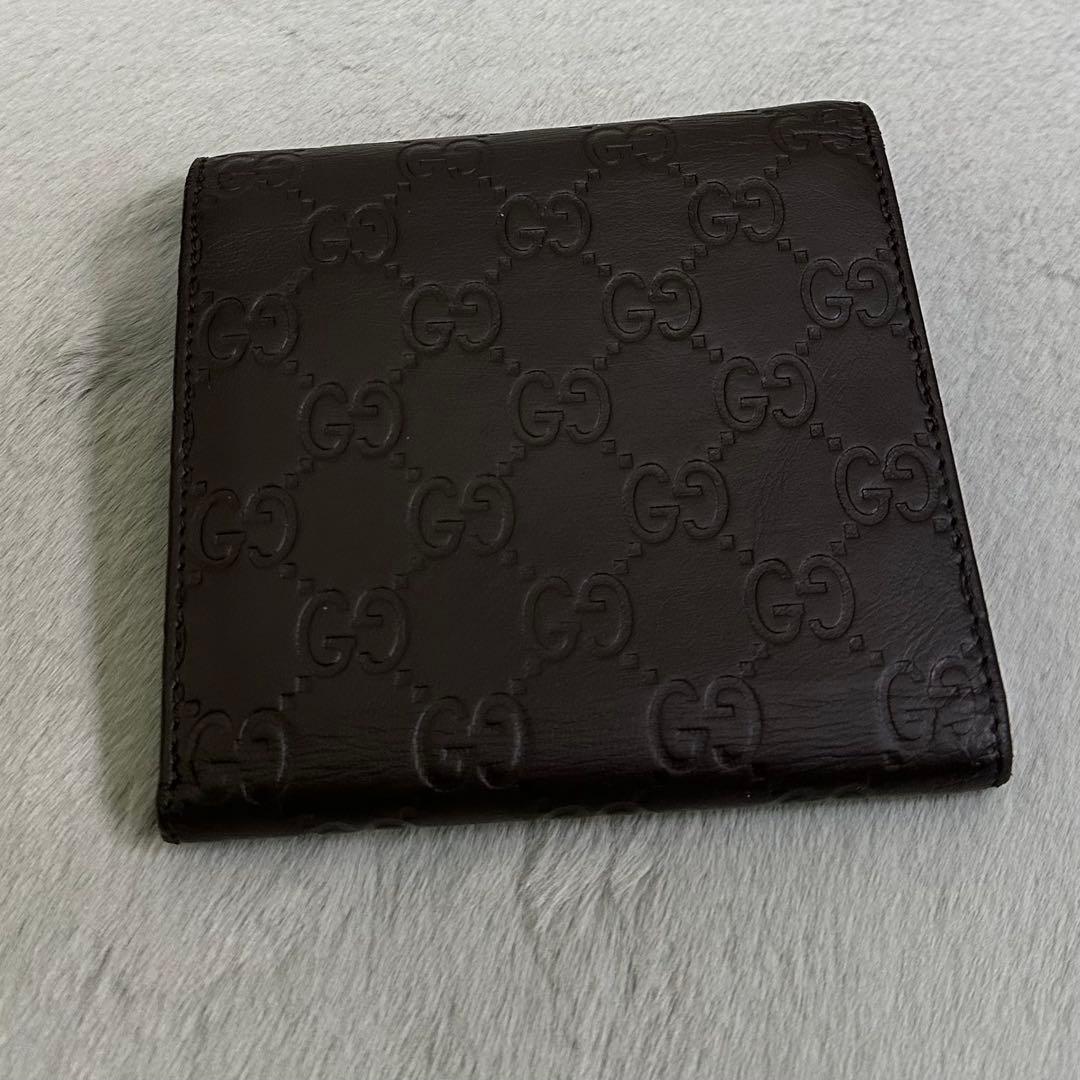 GUCCI グッチ　折り財布　グッチシマ　GG