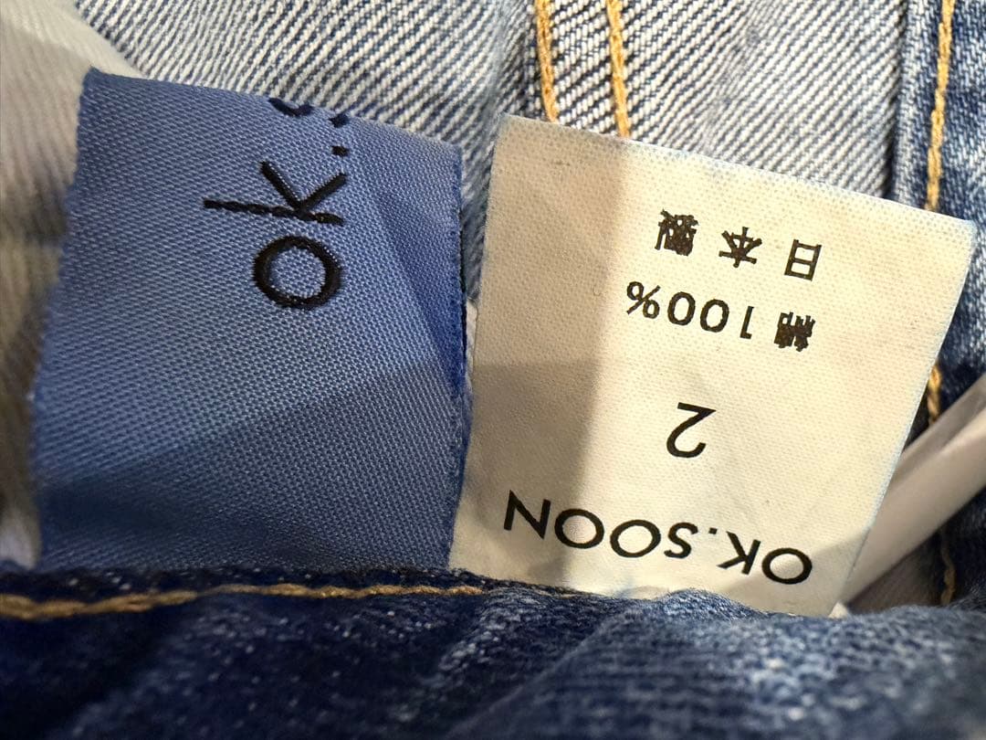 ok.soon original wide denim blue サイズ2