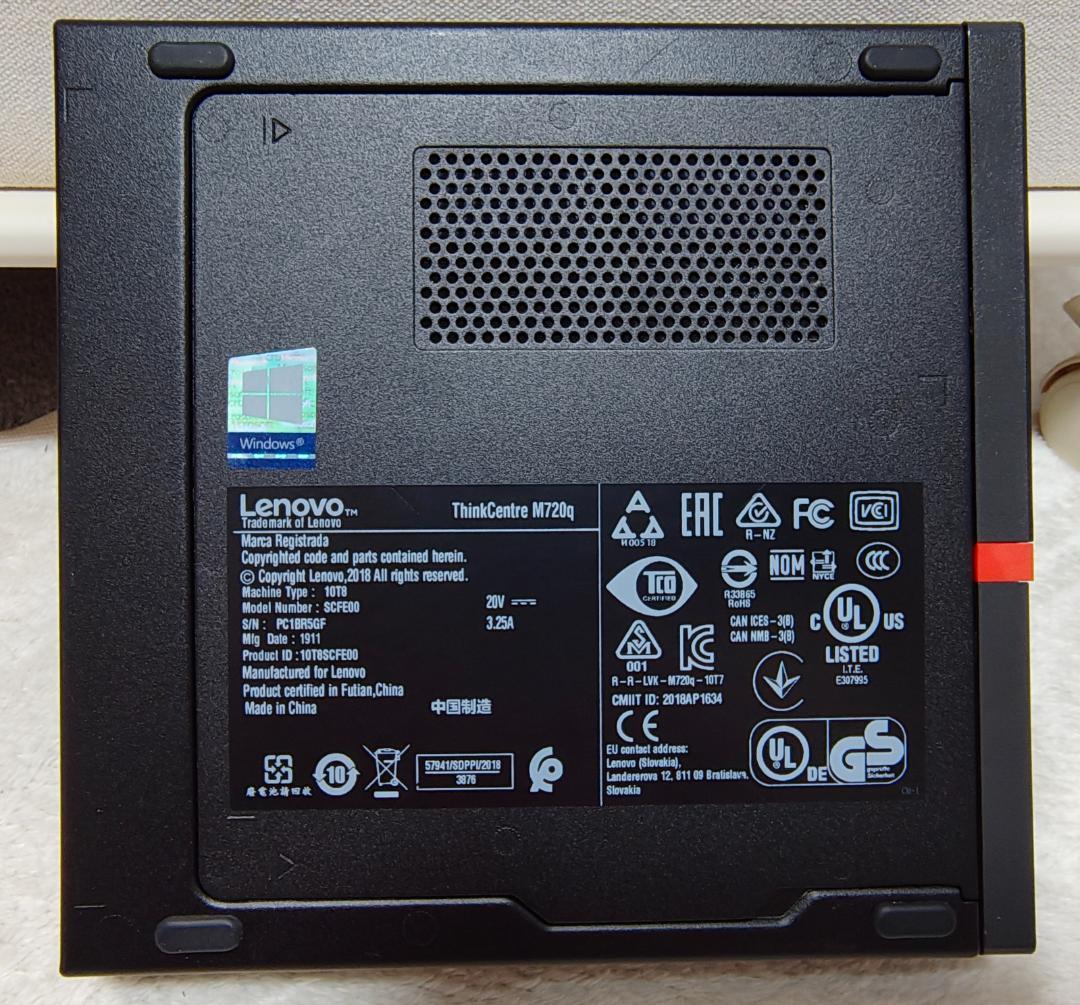 Lenovo ThinkCentre M720q Tiny ミニPC