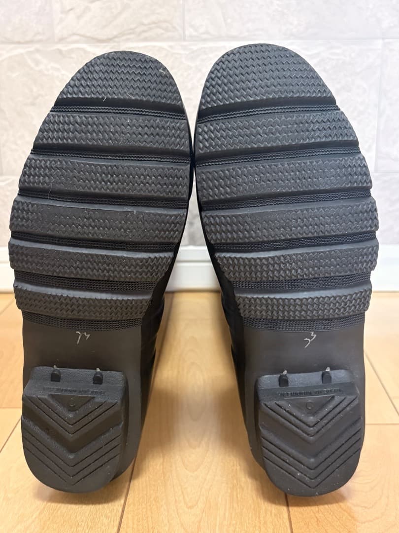 【美品】HUNTER レインブーツ UK7 (25.5cm〜26cm) ブラック