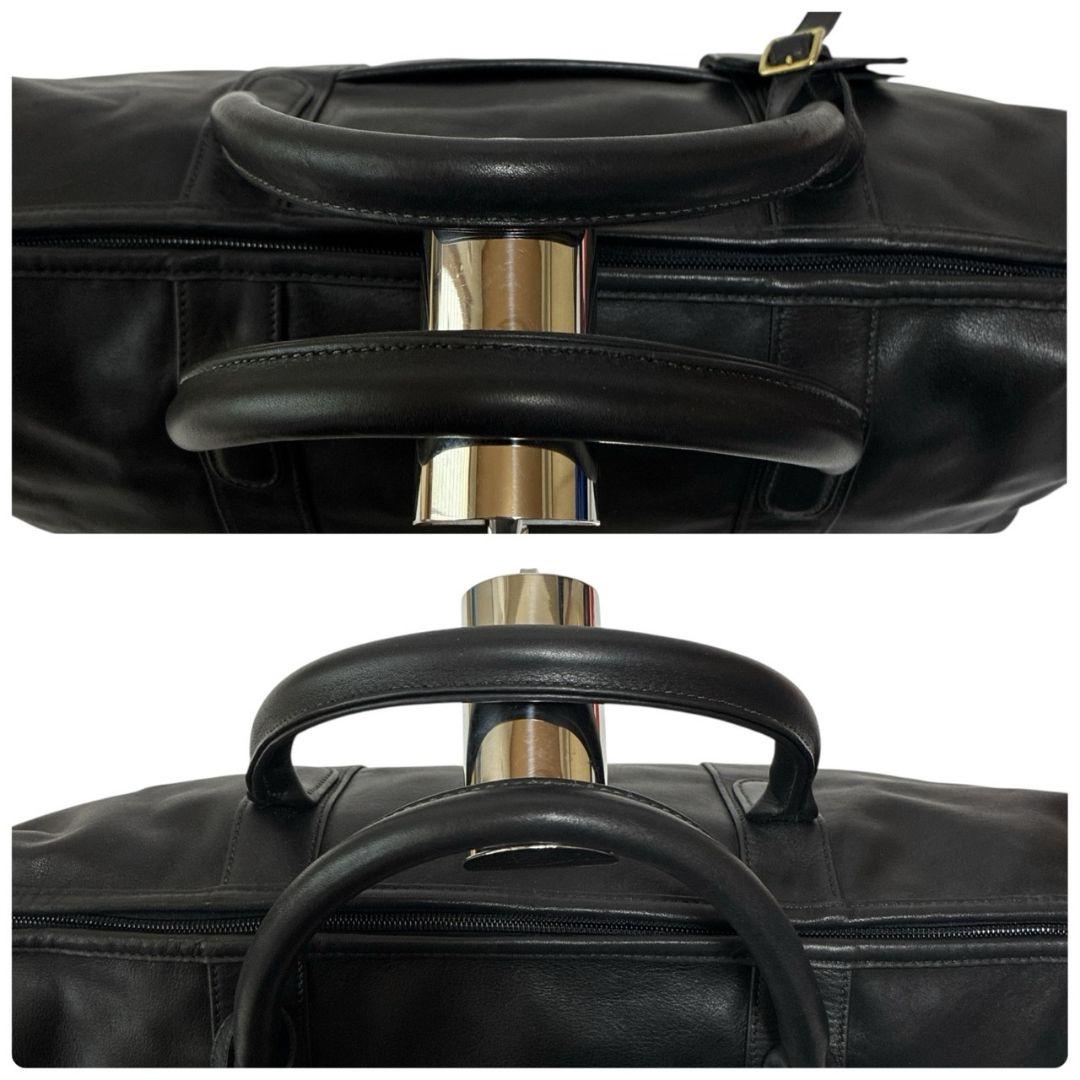 【美品】COACH オールドコーチ ボストンバック2way 本革 ショルダー 黒