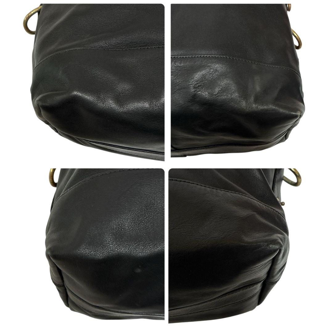 【美品】COACH オールドコーチ ボストンバック2way 本革 ショルダー 黒