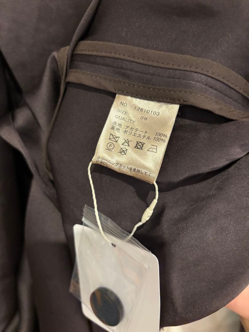 新品 todayful Satin Over Jacket ブラウン