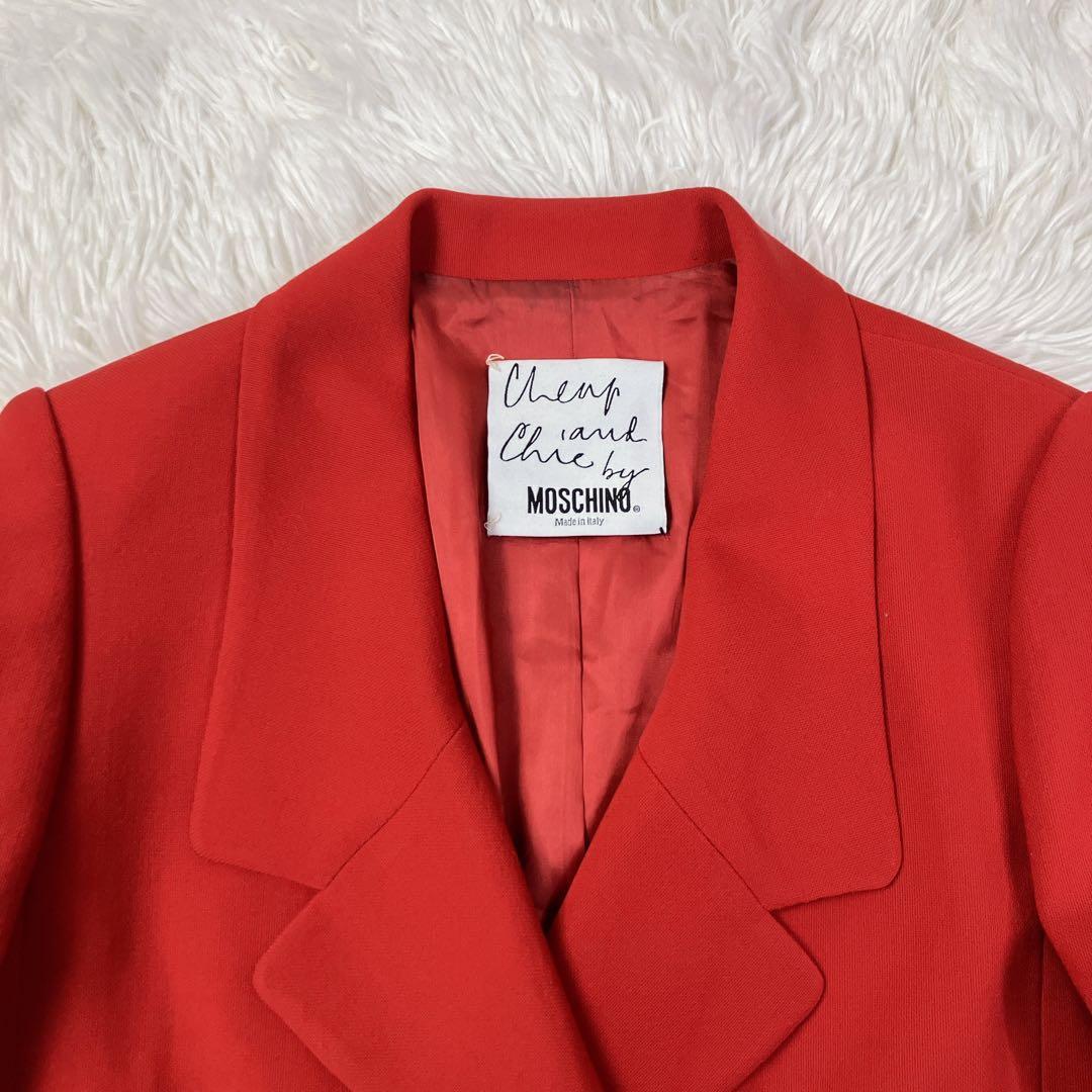 【希少】MOSCHINOモスキーノ　ショート丈　テーラードジャケット　XL