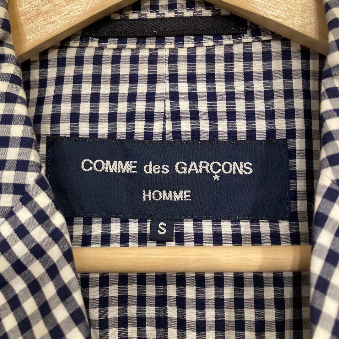 COMME des GARÇONS ギャルソン ネイビー ギンガム ジャケット