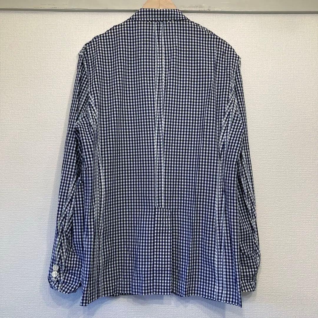 COMME des GARÇONS ギャルソン ネイビー ギンガム ジャケット